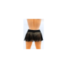 Mini jupe noire en résille transparente Stella 